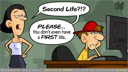 Cartoon--first second life